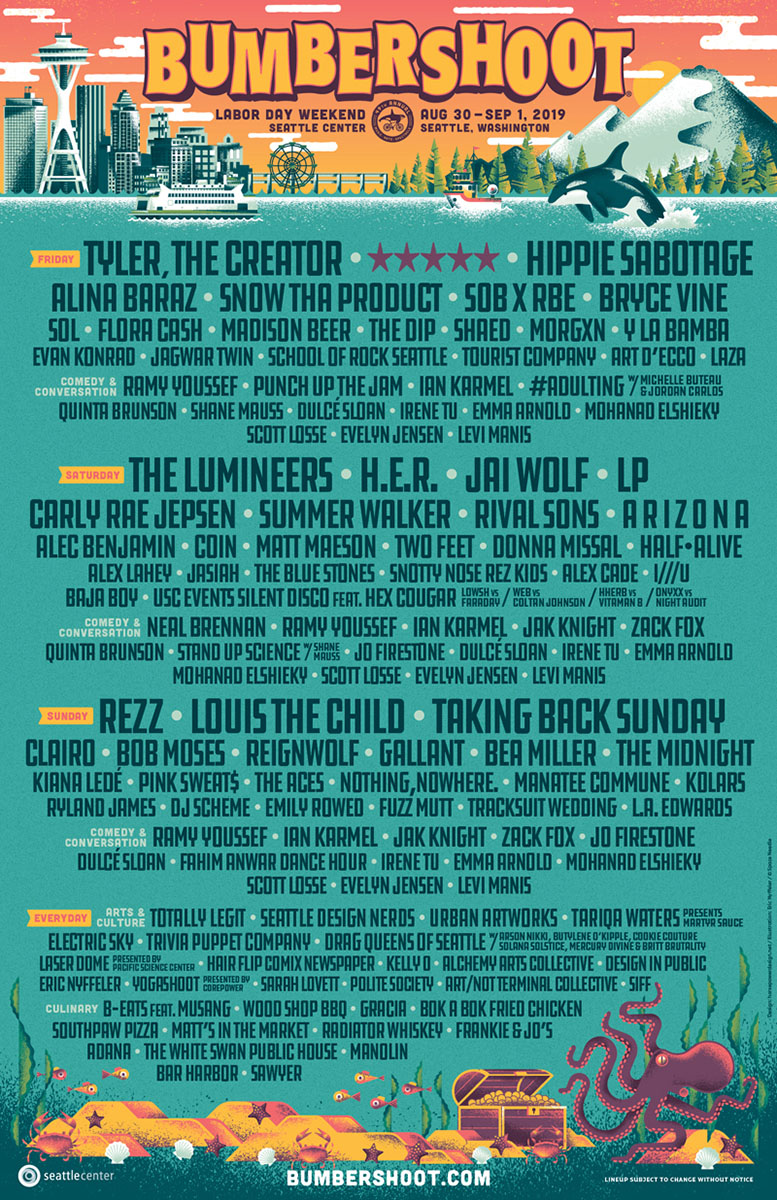 Bumbershoot 2019 Lineup – Yow Yow!